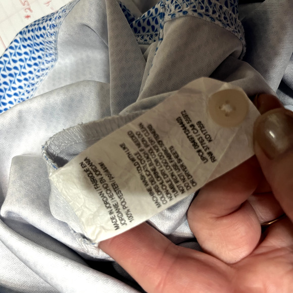 Grand Slam Shirt Mens 2XL Blue Polo Stripe Short Sleeve Golf Performance - Picture 7 of 7